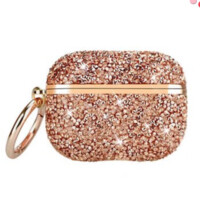 Bling силиконовый чехол для наушников на AirPods 3rd золотой-ASAXIY UZ