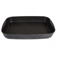 Противень с антипригарным покрытием Kukmara линия Мрамор 365х260х55мм  (Темный мрамор)-ASAXIY UZ