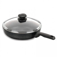 Сковорода Korkmaz Ornella 24 см (A1844-1) алюминиевая, антипригарная с крышкой-ASAXIY UZ