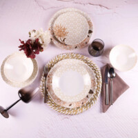 Столовый сервиз Fiyat 24 предметов Organik ORG24YS01DB1155-ASAXIY UZ