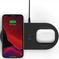 Беспроводное зарядное устройство Belkin Dual Pads Wireless Charging Qi 15W, black-ASAXIY UZ