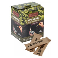 Брикеты для розжига в пакетах для мангалов, барбекю, каминов и печей BoyScout 16 шт-ASAXIY UZ