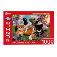 Удивительный мир: Счастливые животные.Puzzle 1000