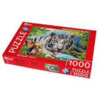 Удивительный мир: Белый тигр.Puzzle 1000
