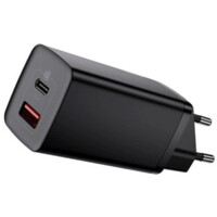 Сетевое зарядное устройство Baseus CCGAN2L-B01 GaN2 Lite Quick Charger Type-C+USB 65W  Черный