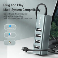 USB-концентратор Хаб USB Hub AWEI CL-122 4-In-1 Smart  USB-A