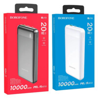 Power Bank Borofone BJ15 (10.000 mAh) qora tashqi akkumulyatori-ASAXIY UZ