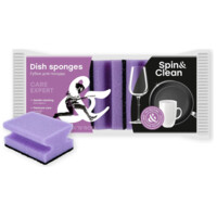 Губки для мытья посуды Spin&amp;Clean ROCK'N'ROLL CARE EXPERT профильные 5 шт