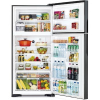 Холодильник HITACHI R-VG660PUC3 GBK (Черное стекло)