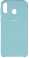 Чехол Silicone cover для Samsung Galaxy A40, голубой-ASAXIY UZ