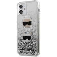 Чехол Karl Lagerfeld & choupette Liquid Glitter для Iphone 12 mini
