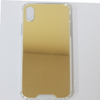 Золотистый зеркальный чехол для iPhone XR