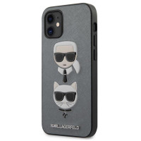 Чехол Karl Lagerfeld & choupette Silver для Iphone 12 mini-ASAXIY UZ