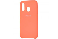 Чехол Silicone cover для Samsung Galaxy A40s, пудровый-ASAXIY UZ