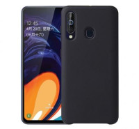 Чехол Silicone cover для Samsung Galaxy A40s, черный-ASAXIY UZ