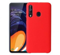 Чехол Silicone cover для Samsung Galaxy A40s, красный-ASAXIY UZ
