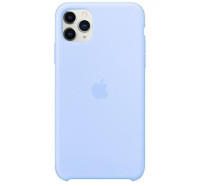 Чехол Silicone Case для iPhone 11 Pro, бело-голубой