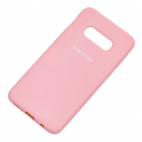 Чехол Silicone cover для Samsung Galaxy S10, розовый