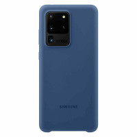 Чехол Silicone cover для Samsung Galaxy S20 Ultra, темно синий-ASAXIY UZ
