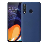 Чехол Silicone cover для Samsung Galaxy A40s, темно-синий-ASAXIY UZ