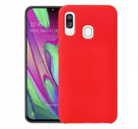 Чехол Silicone cover для Samsung Galaxy A40, красный