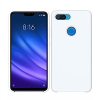 Чехол Silicone cover для Xiaomi Mi8 Lite, белый