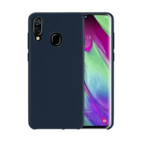 Чехол Silicone cover для Samsung Galaxy A40, тёмно-синий-ASAXIY UZ