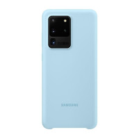 Чехол Silicone cover для Samsung Galaxy S20 Ultra, голубой