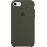 Чехол Silicone Case для iPhone 7 / 8, оливковый