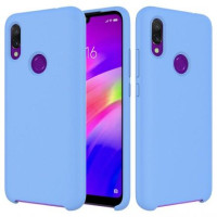 Чехол Silicone cover для Xiaomi Redmi 7, голубой-ASAXIY UZ
