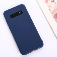 Чехол Silicone cover для Samsung Galaxy S10 Plus, темно-синий