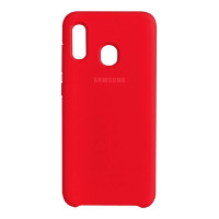 Чехол Silicone cover для Samsung Galaxy A30, красный-ASAXIY UZ