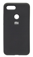 Чехол Silicone cover для Xiaomi Mi8 Lite, черный-ASAXIY UZ