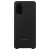 Чехол Silicone cover для Samsung Galaxy S20 Plus, черный-ASAXIY UZ