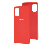 Чехол Silicone cover для Samsung Galaxy A51, красный-ASAXIY UZ