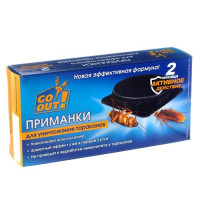 Приманка от тараканов и муравьев Go Out (4 штуки)-ASAXIY UZ