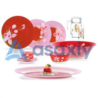 Столовый сервиз Luminarc Red orchid 46 предметов на 6 персон-ASAXIY UZ