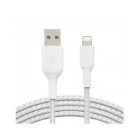 Кабель Belkin BRAIDED A-LTG 1M, (CAA002BT1M) White, Black-ASAXIY UZ
