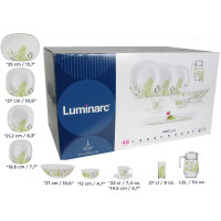 Столовый сервиз Luminarc Carine Abella 46 предметов на 6 персон