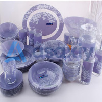 Столовый сервиз Piume Violet 46 предметов, 6 персон Luminarc