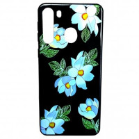 Чехол с белыми цветами для Samsung Galaxy A50-ASAXIY UZ