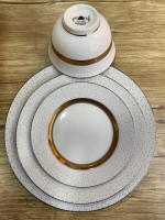 Сборный сервиз "Luxuz gold" 60 предметов Крапинка-ASAXIY UZ