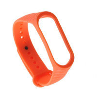 Ромбический сменный браслет для Xiaomi Mi Band 5 оранжевый