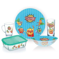 Детский набор столовой посуды Luminarc Vitamin Power из 5 предметов-ASAXIY UZ