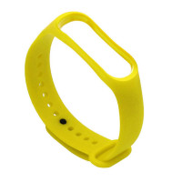Силиконовый сменный браслет для Xiaomi Mi Band 5 Желтый