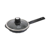 Сковорода с антиприганным покрытием 28 см от Lifesmile (серый, светло-серый, бардовый)