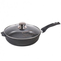 Сковорода с ручкой и крышкой 26см Мечта "Гранит"  (Гранит, Гранит Blue, Гранит Star) с26701