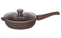 Сковорода со съёмной ручкой и крышкой 24см Мечта "Гранит" (Гранит, Гранит Star, Гранит Brown) с024701