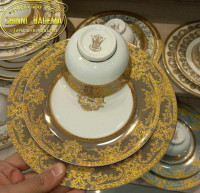 Сборный сервиз QUEEN RED-BLACK-GREEN-BLUE (12 персон, 76 пр.)