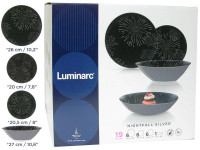 Столовый сервиз Luminarc Simply Nightfall Silver 46 пр.